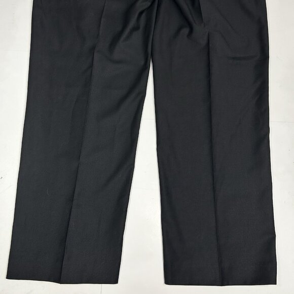 JF J. Ferrar Men Black Modern Fit Dress Pants Straight Leg Flat Front Tag 40x32 - Picture 9 of 9